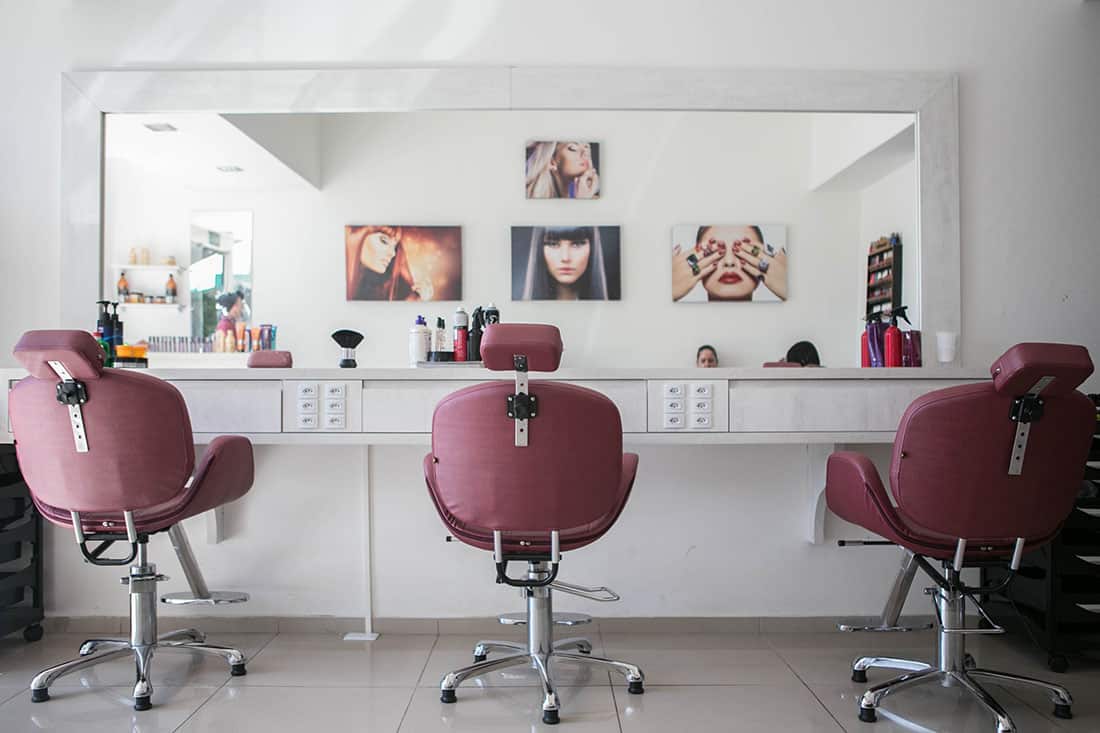 Interieur van een schoonheidssalon